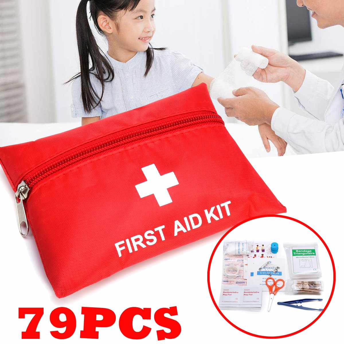 Car Emergency Kit First Aid Bag