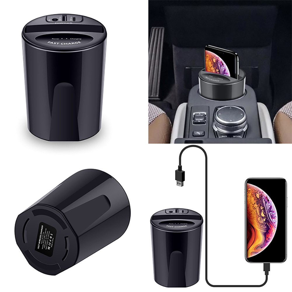 Portable Wireless Charger Car Cup