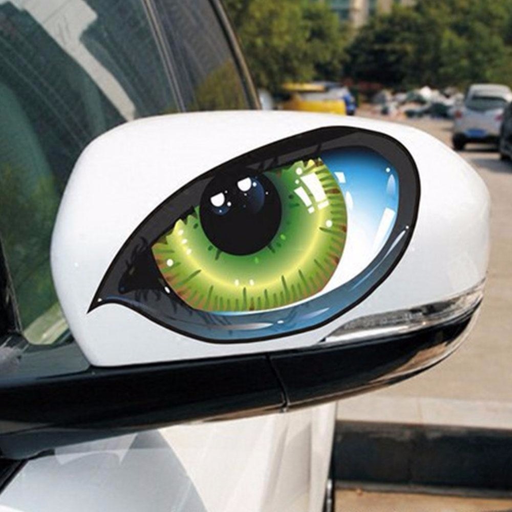 2pcs Car Decal Stickers Cat Eyes
