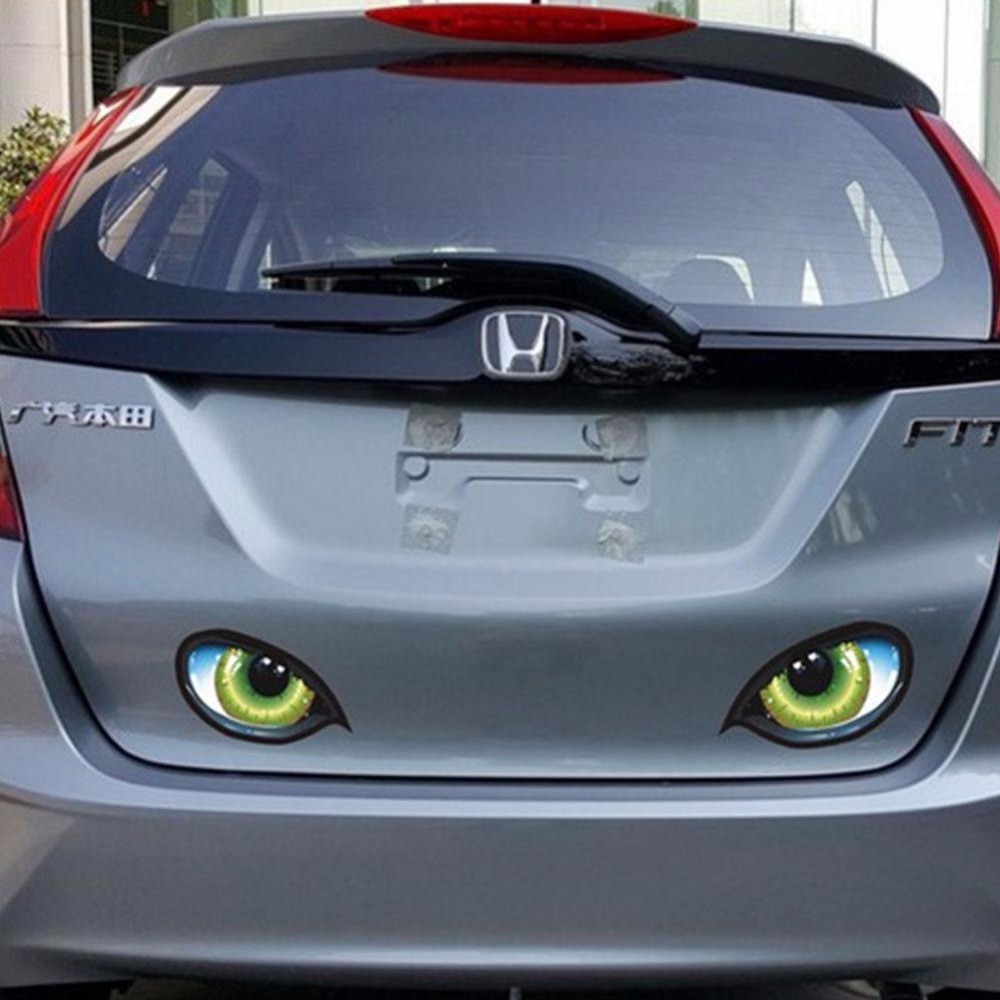 2pcs Car Decal Stickers Cat Eyes