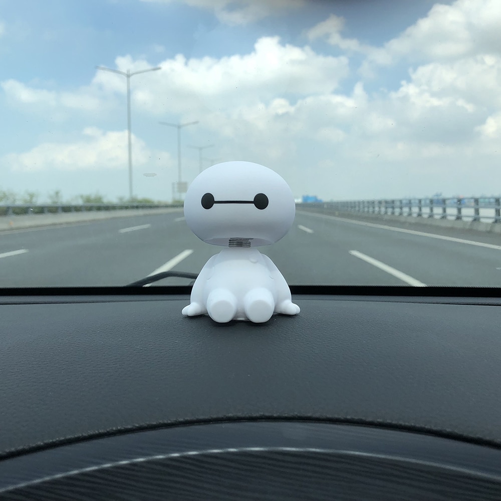 Car Decoration Baymax Shaking Head Figure