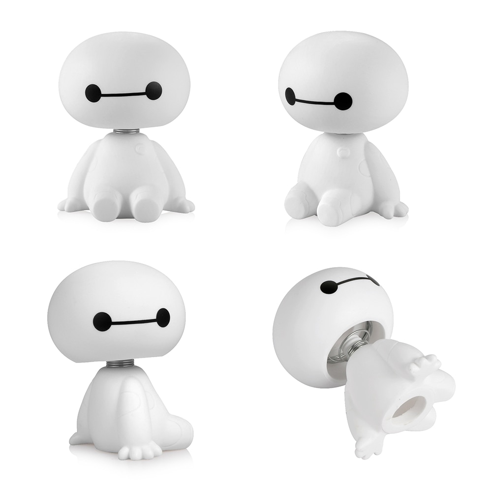 Car Decoration Baymax Shaking Head Figure