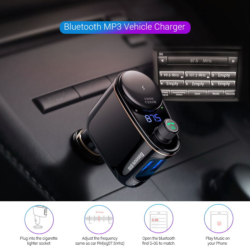 Bluetooth Handsfree USB Car Charger Adapter