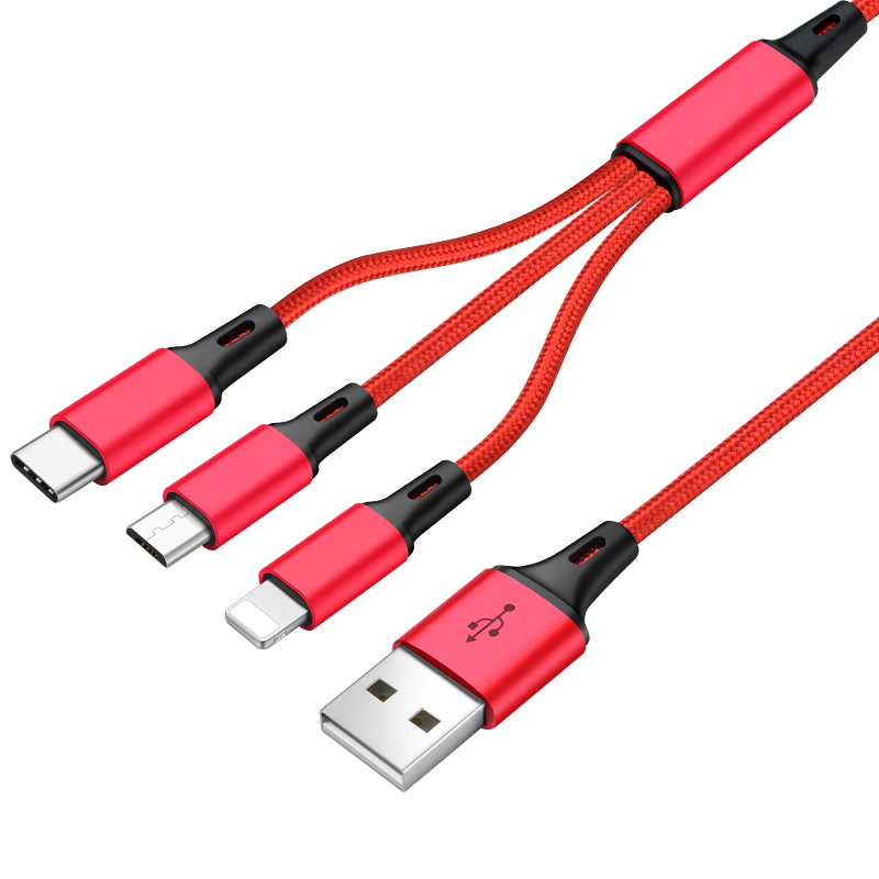 3-in-1 Fast Charging Universal USB Multi Charger Cable