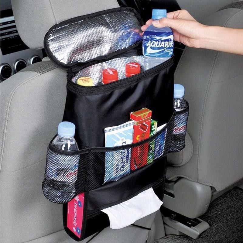 Car Organizer-Car Seat Organizer With Cooler Bag