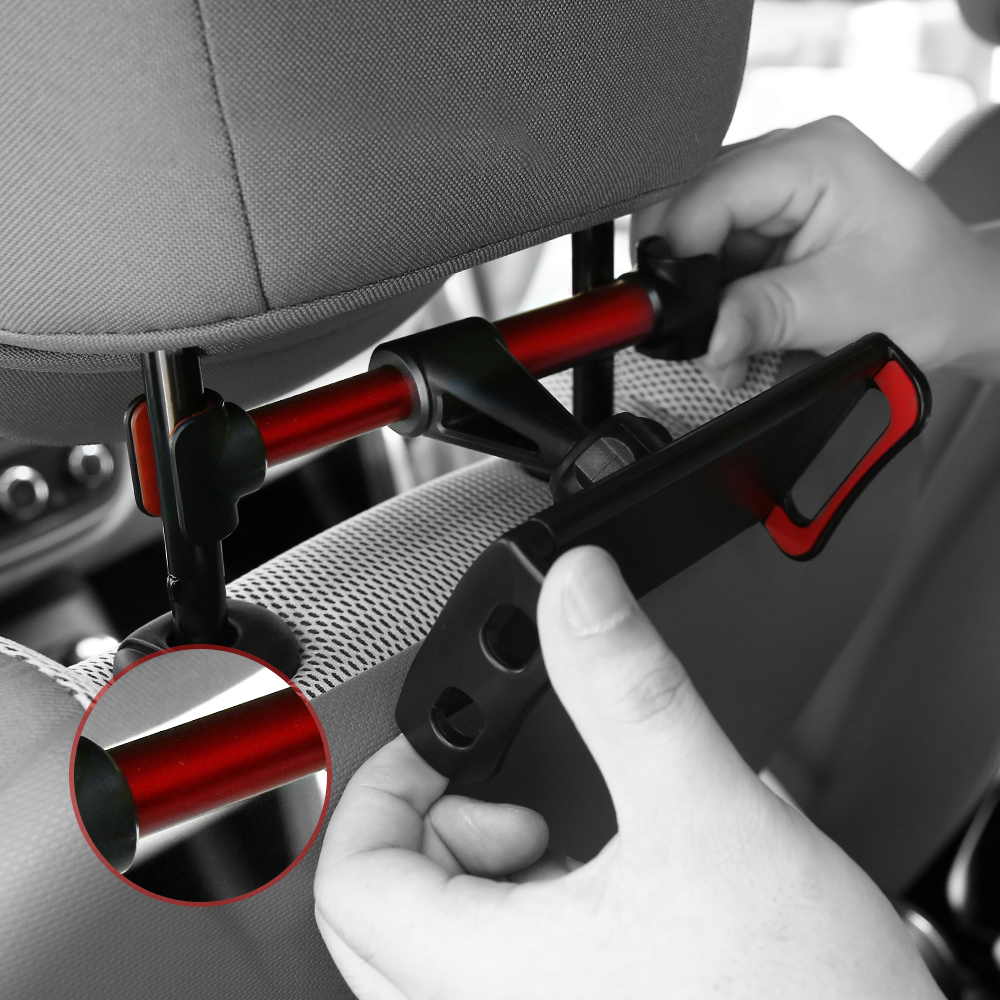 4-11″ 360° Back Seat Headrest Mobile Device Holder