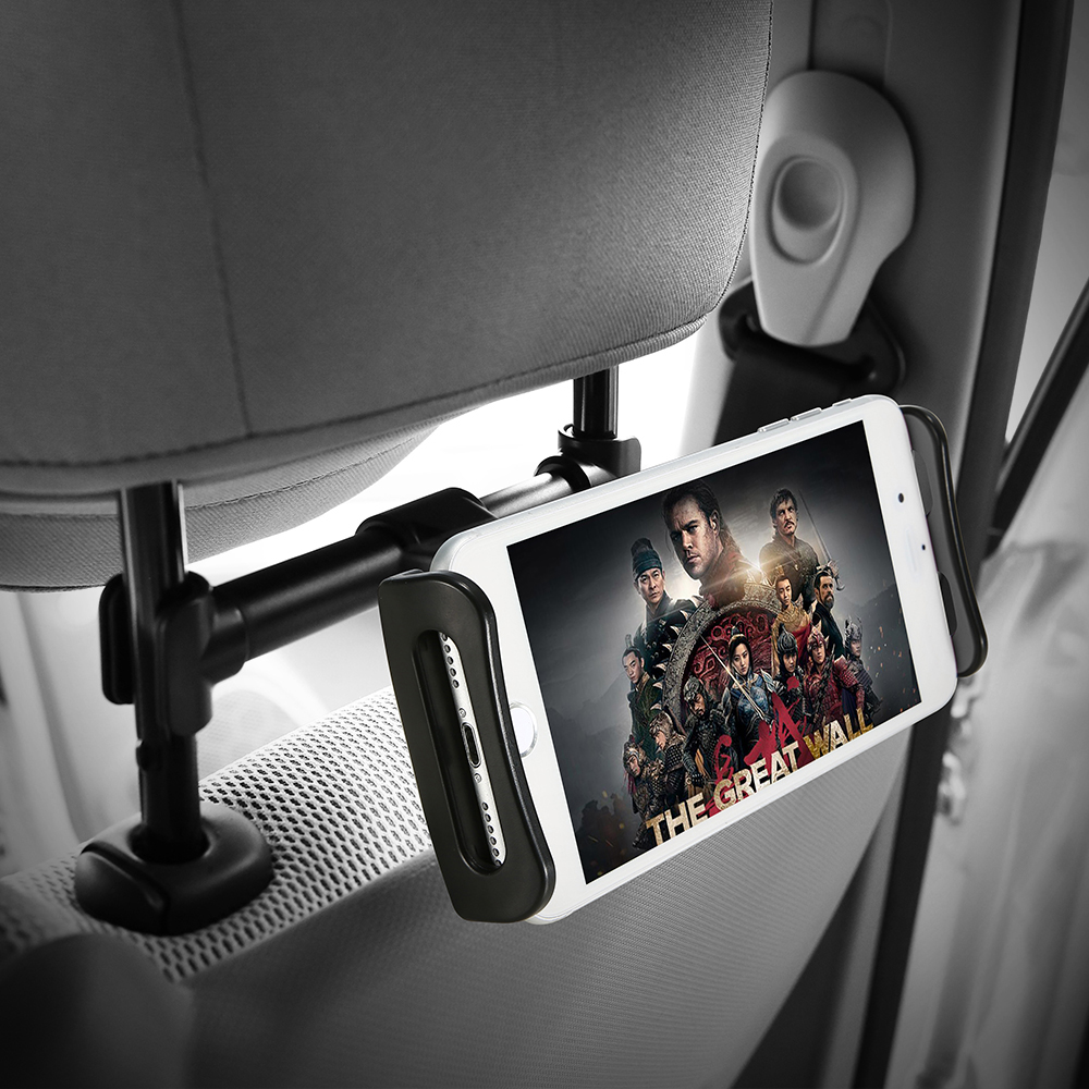 4-11″ 360° Back Seat Headrest Mobile Device Holder