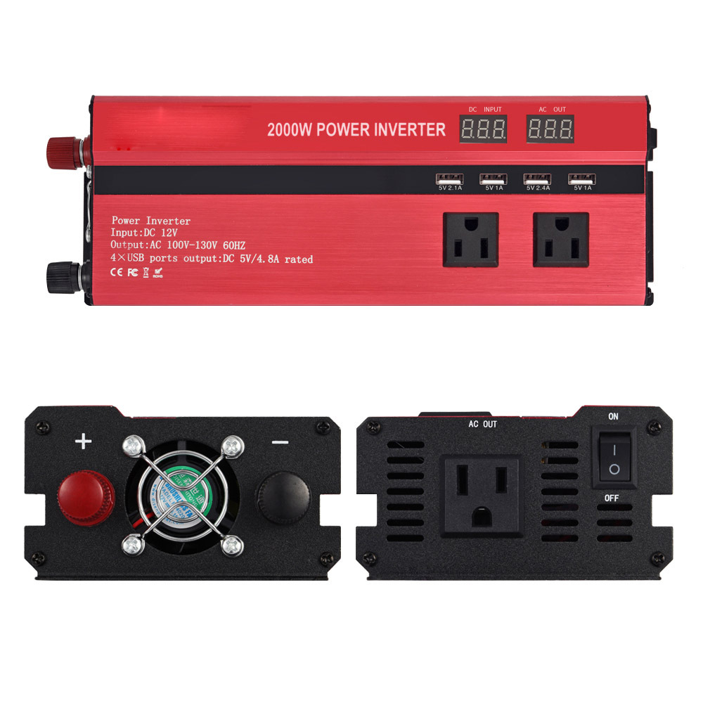 2000W Car Power Inverter With 4 USB Ports