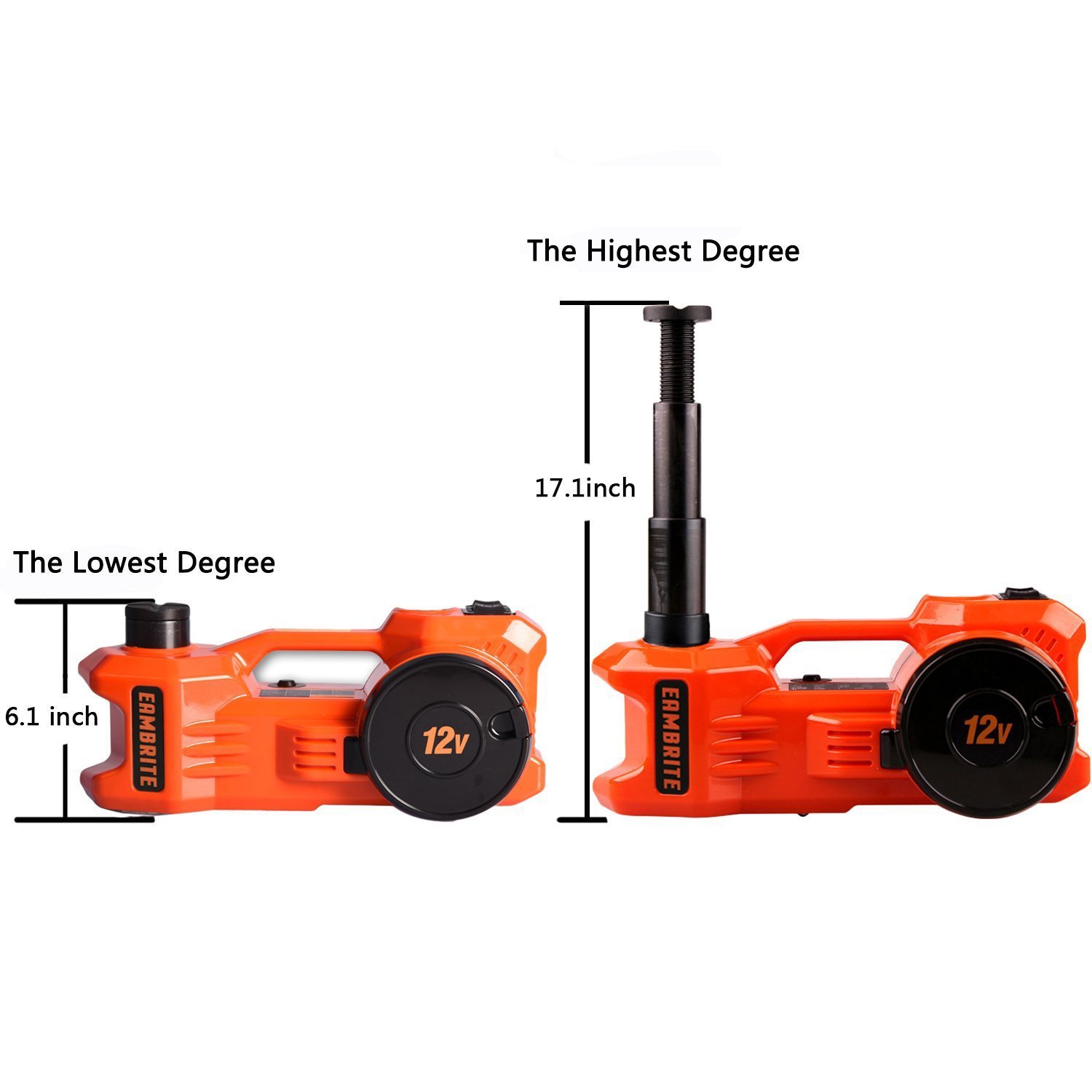 12V Electric Hydraulic Floor Jack Set with Impact Wrench