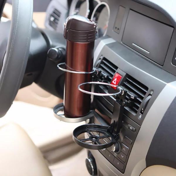 2-in-1 Car Clip On Mini Fan And Cup Holder