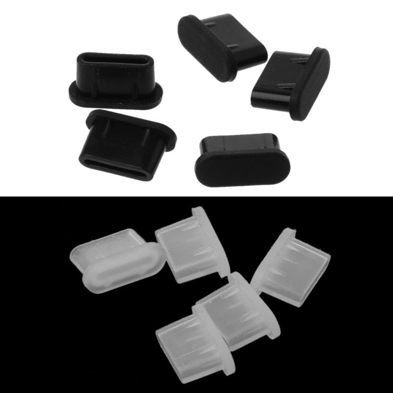 Silicone USB C Dust Plugs (5pcs)