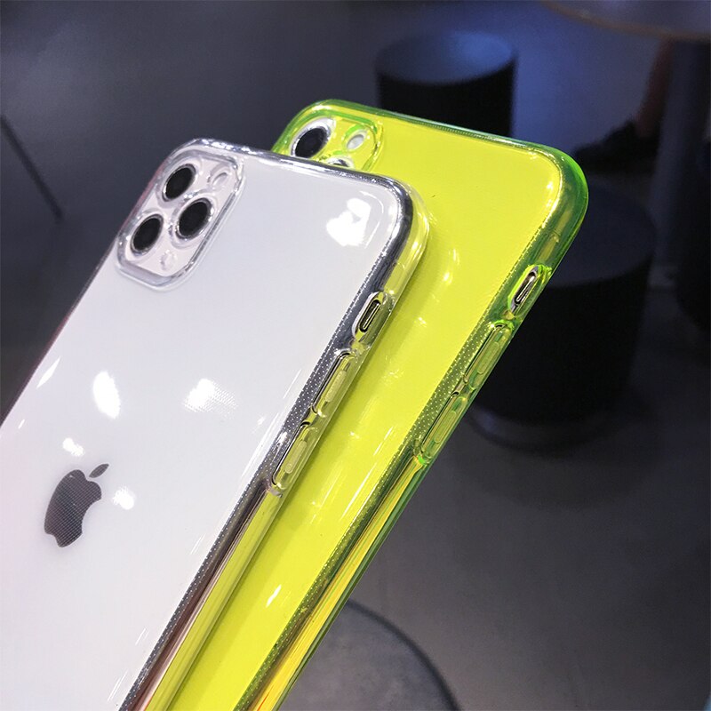 Transparent Neon iPhone Case