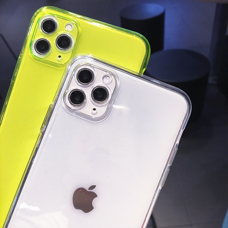 Transparent Neon iPhone Case