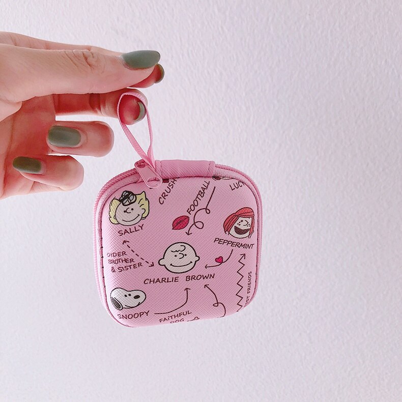 Mini Cartoon Earbud Pouch Case