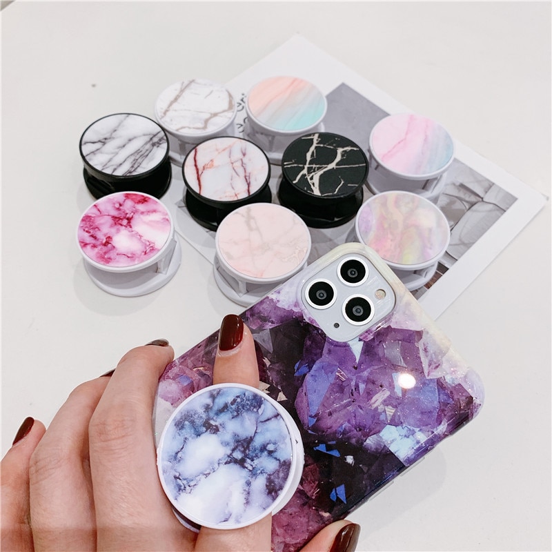 Marble Popsocket Self-Adhesive Phone Holder