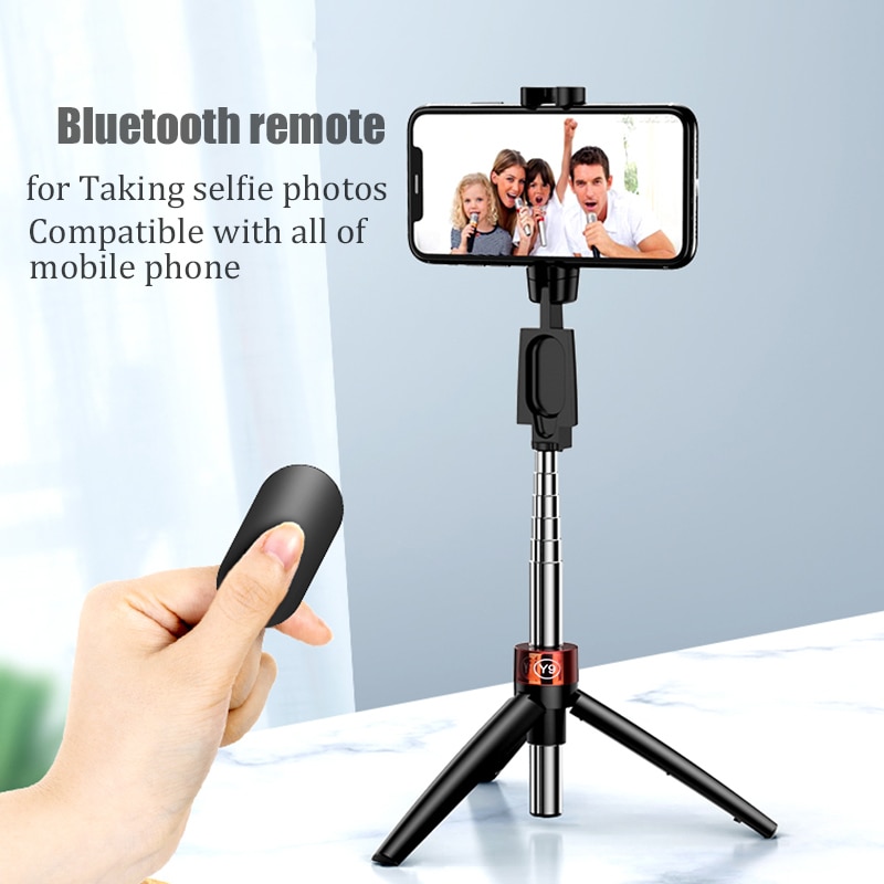 Selfie Stick Stand Phone Bluetooth Tripod