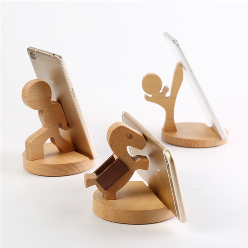 Wooden Phone Holder Stand