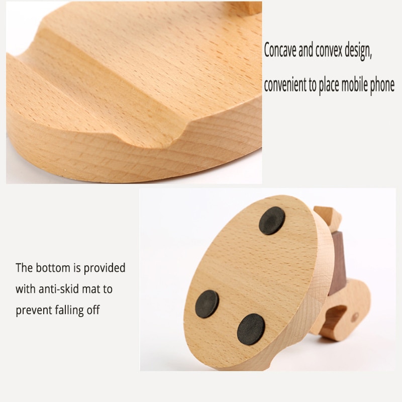 Wooden Phone Holder Stand