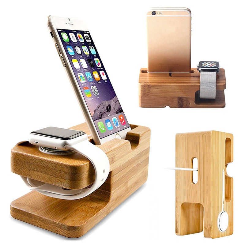 Wood Charging Station for iPhone and iWatch