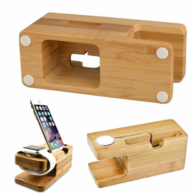 Wood Charging Station for iPhone and iWatch