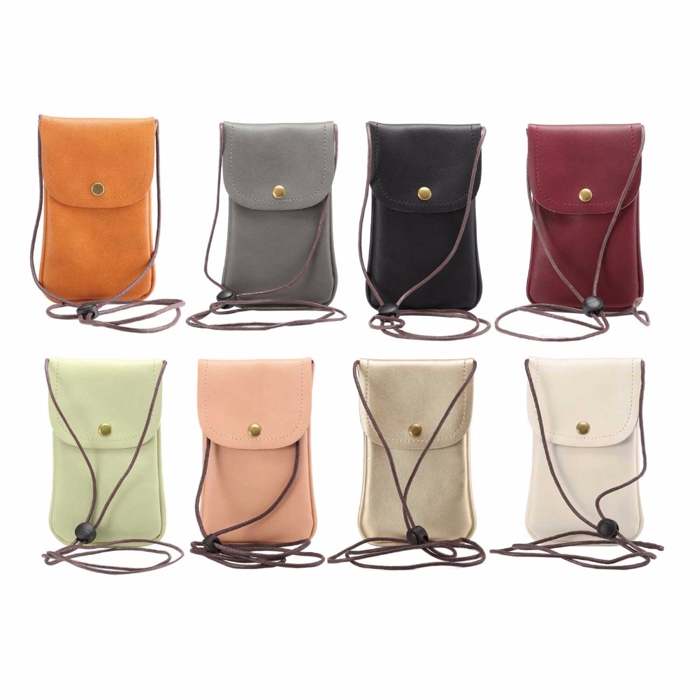 Leather Phone Pouch Shoulder Bag
