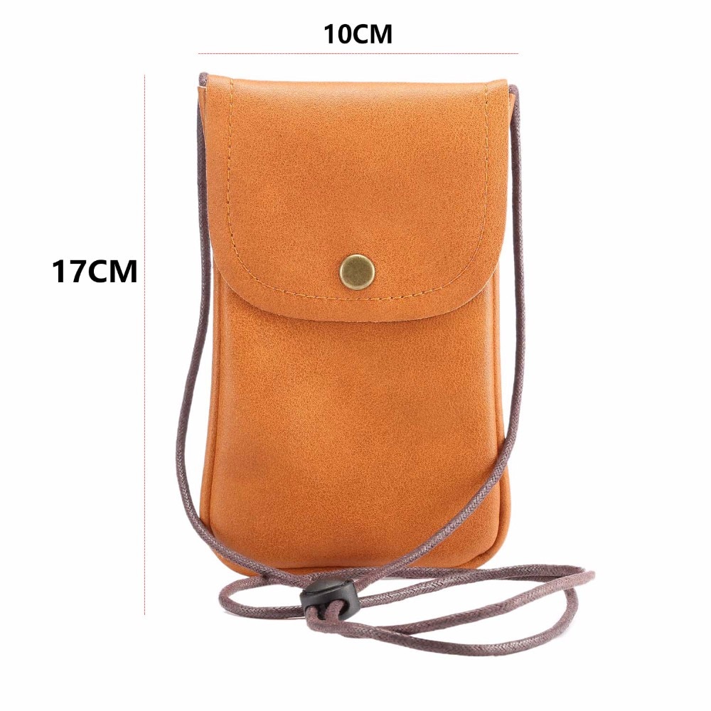 Leather Phone Pouch Shoulder Bag