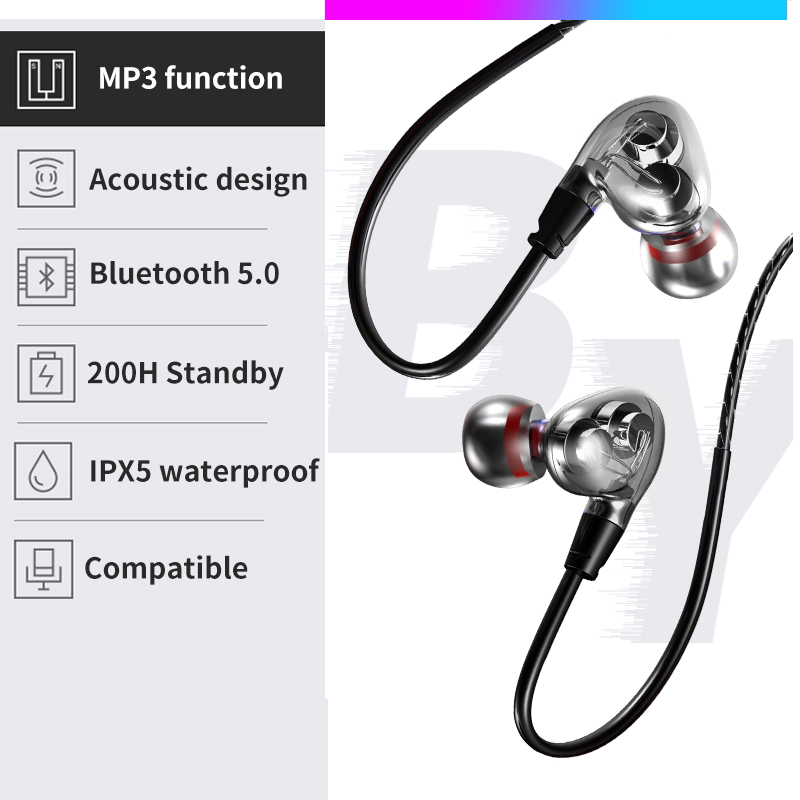 Collar Earphones Bluetooth Headset