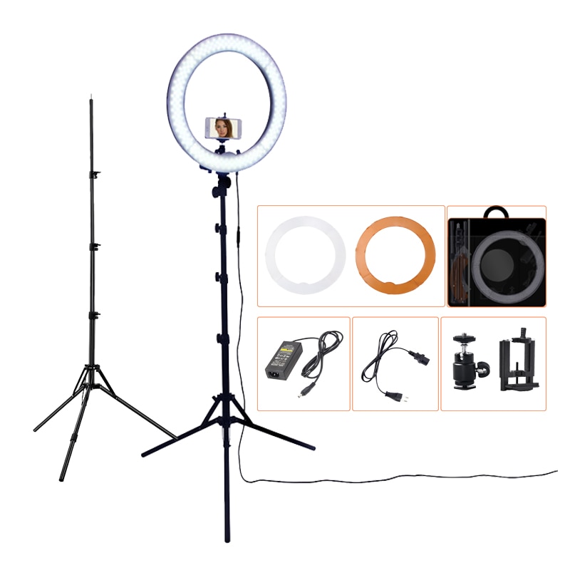 LED Ring Light With Stand Dimmable Light