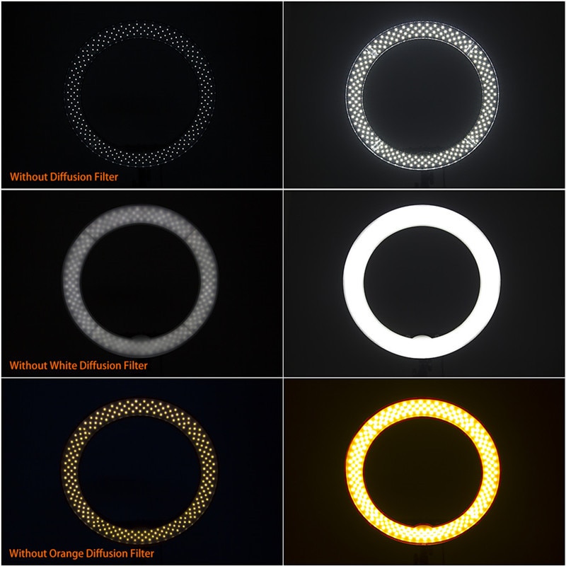 LED Ring Light With Stand Dimmable Light