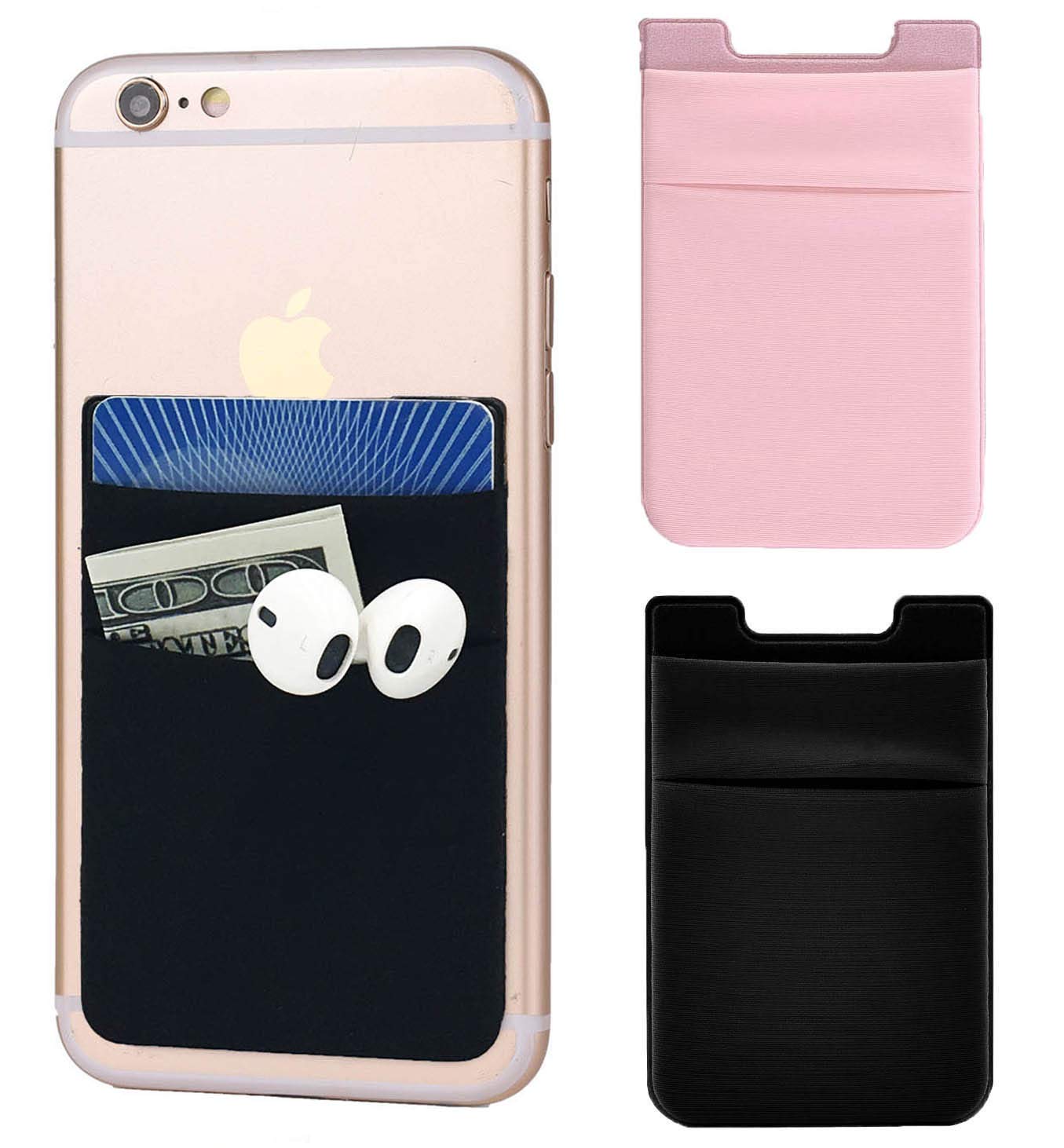Credit Card Holder for Phone Stick-on Pouch
