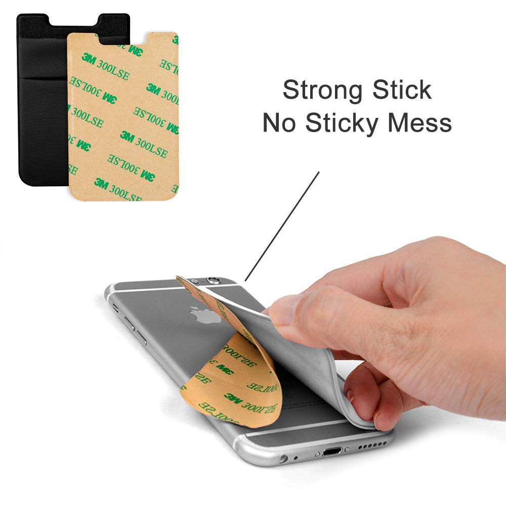 Credit Card Holder for Phone Stick-on Pouch