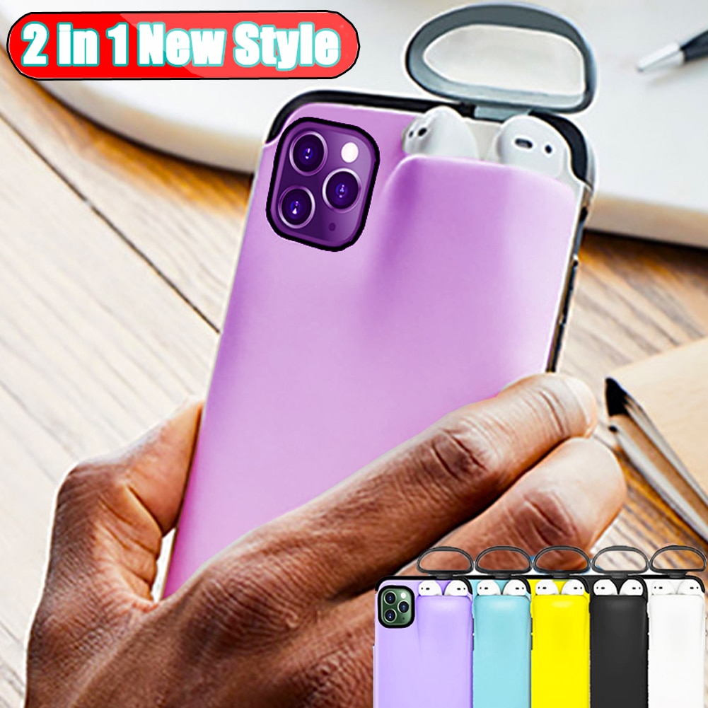 iPhone Case with Airpod Holder