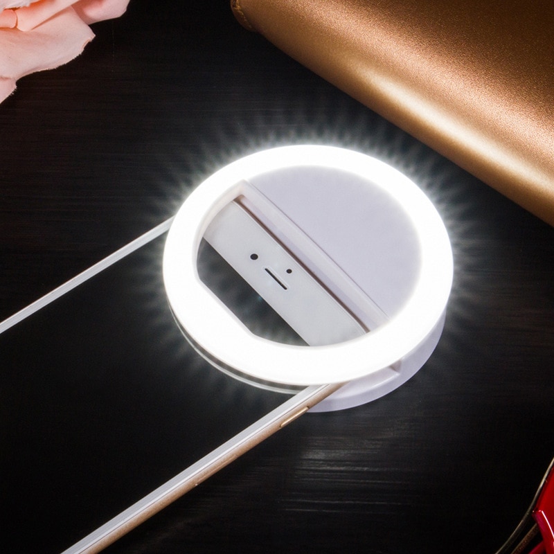 LED Selfie Ring Light Clip-on Lamp