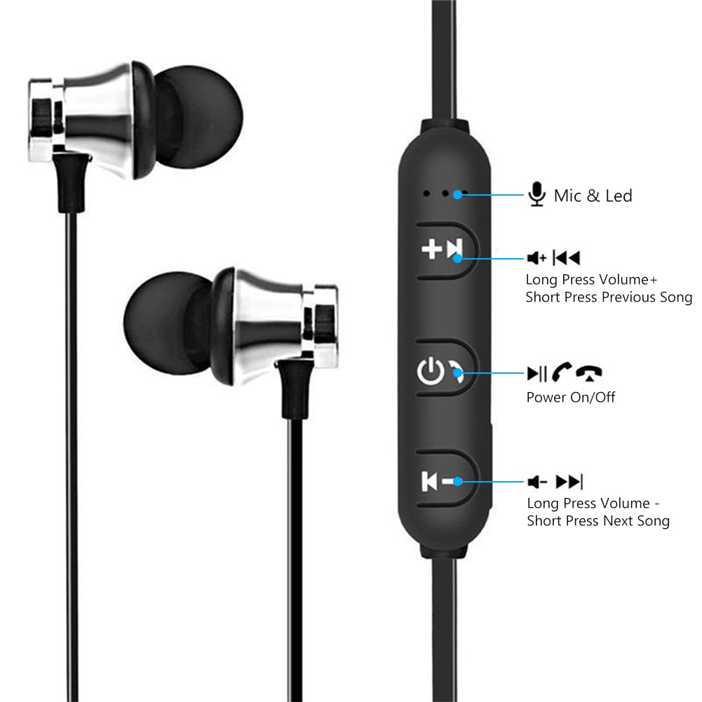 Magnetic Bluetooth Earphones Sports Earphones