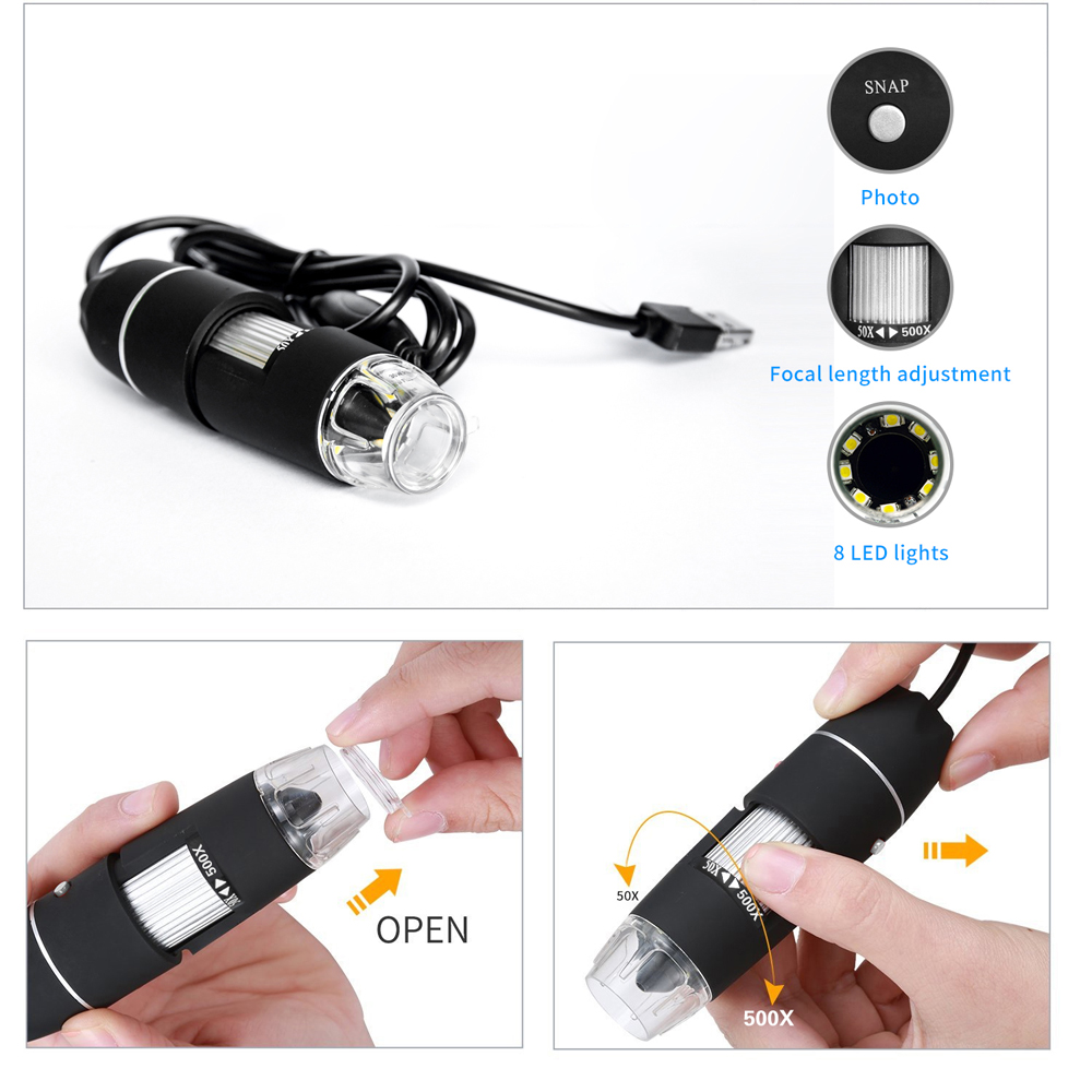 Portable Microscope USB Magnifier