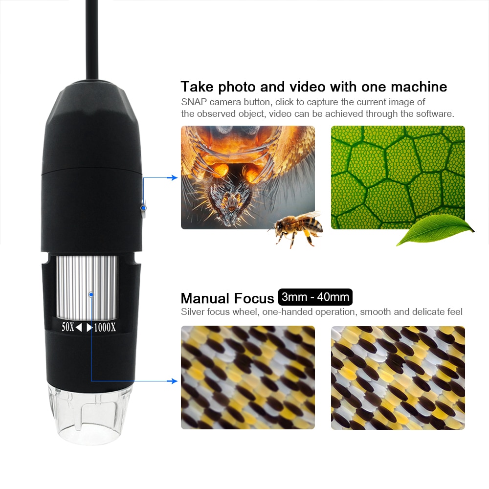 Portable Microscope USB Magnifier