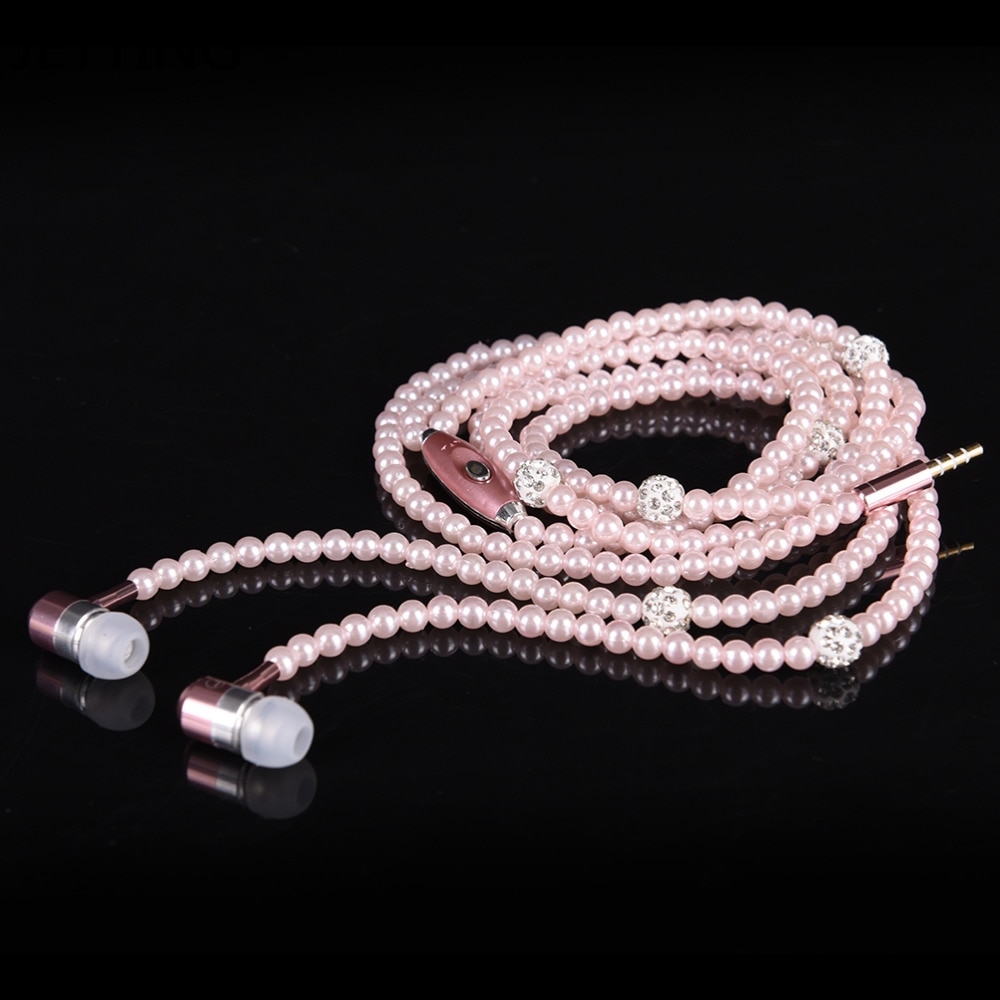 Earphone for Girls Beads Necklace