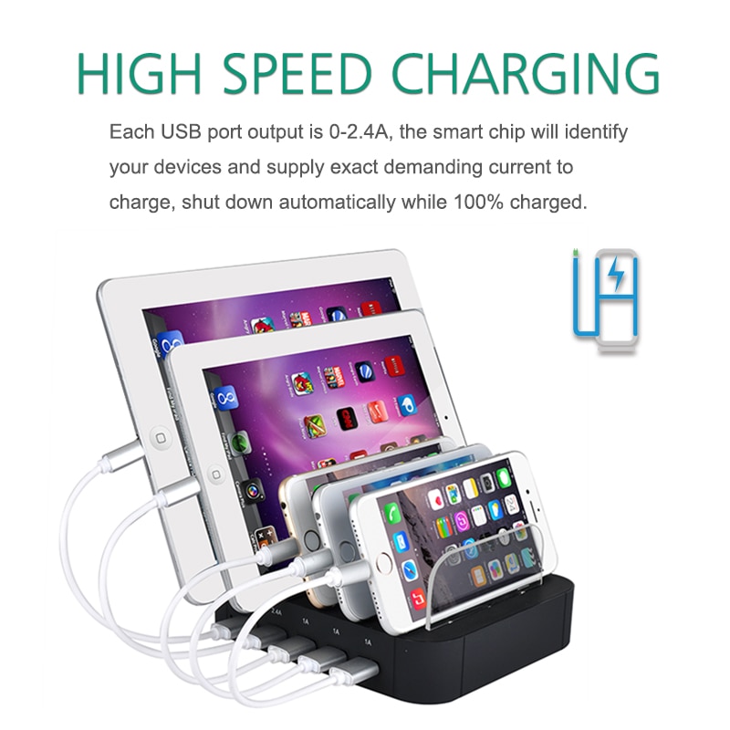 Charging Station Organizer Phone Stand