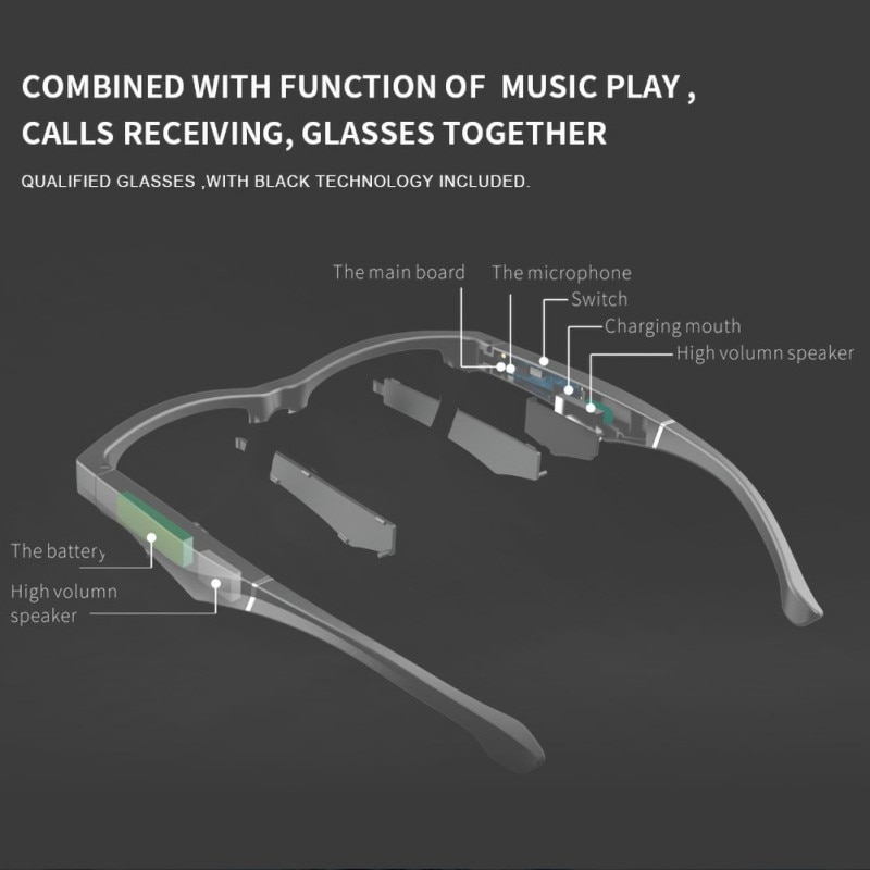 Smart Sunglasses Wireless Call Play Music