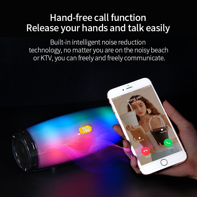 LED Bluetooth Speaker Portable Device