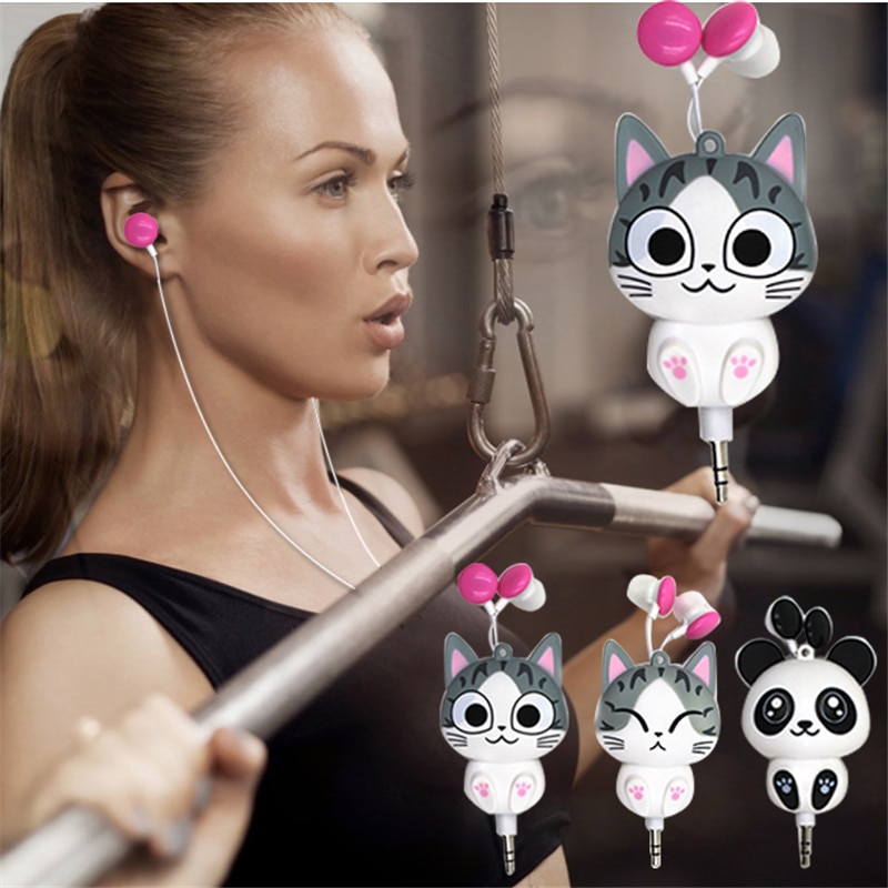 In Ear Headset Retractable Earphone