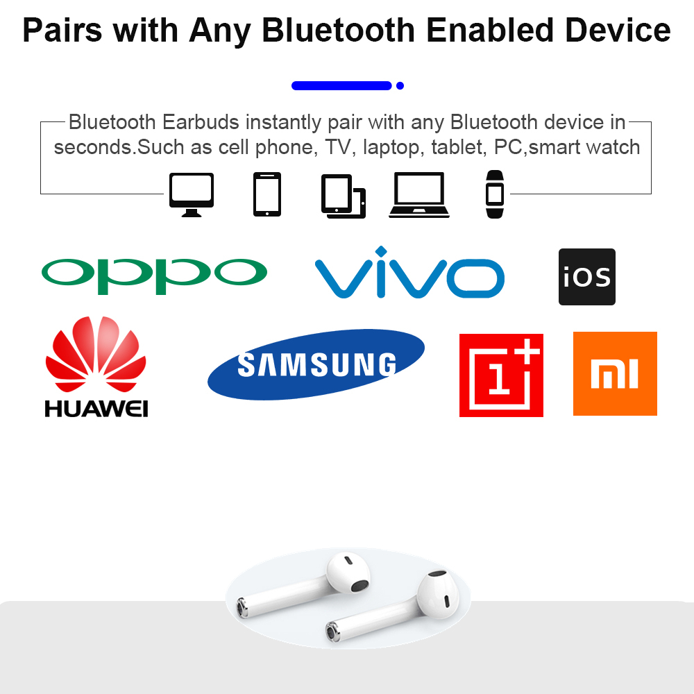 Cordless Headphones Mini Bluetooth Headset