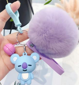 Pom Pom Keyring BT21 Characters