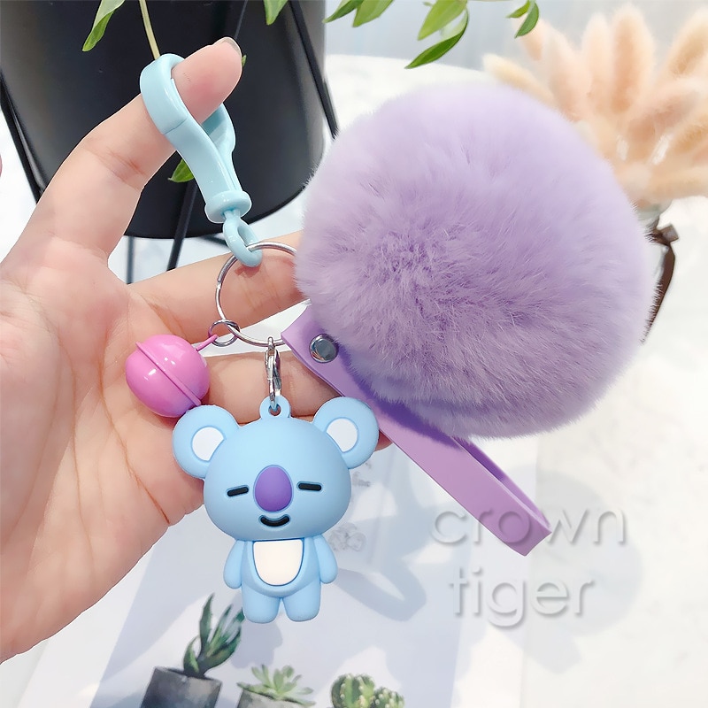 Pom Pom Keyring BT21 Characters