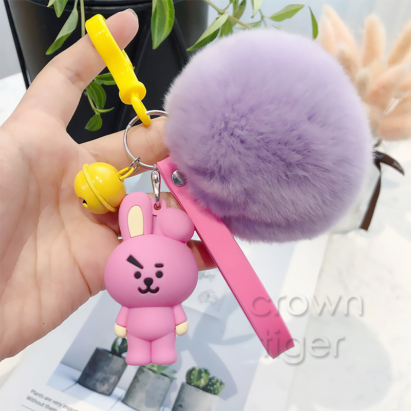 Pom Pom Keyring BT21 Characters