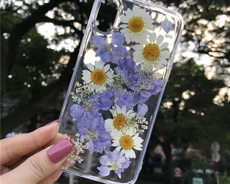 Clear iPhone Case Dried Flowers
