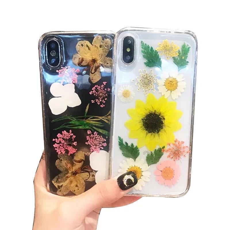 Clear iPhone Case Dried Flowers