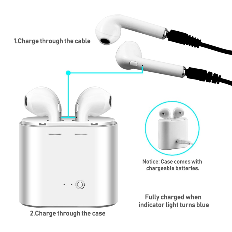 Cordless Earphones Bluetooth Headset