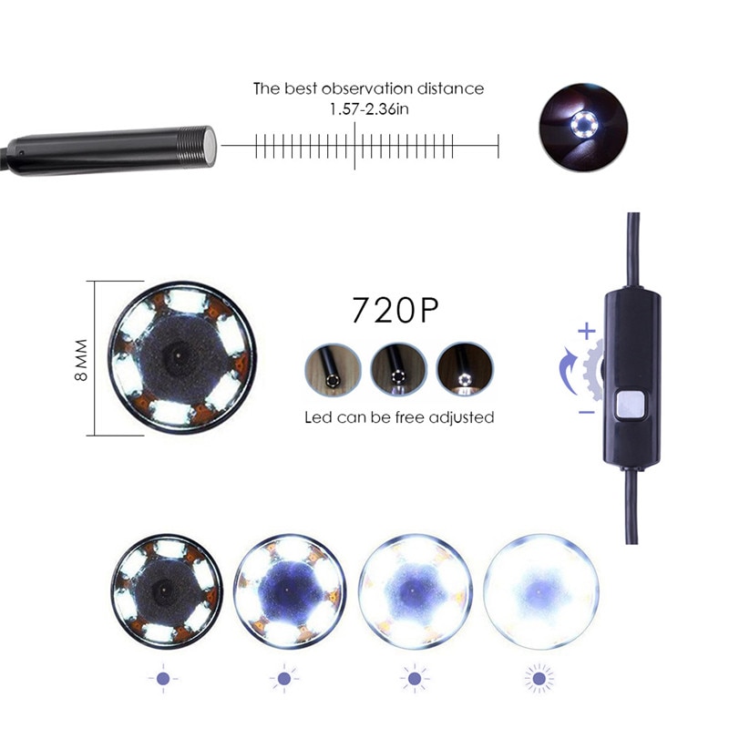 USB Endoscope Camera Inspection Cable