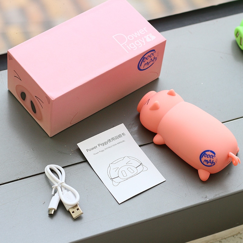 USB Power Bank Cute Pig 10000 mAh